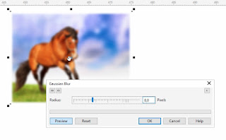 Cara Blur foto atau gambar dengan CorelDRAW