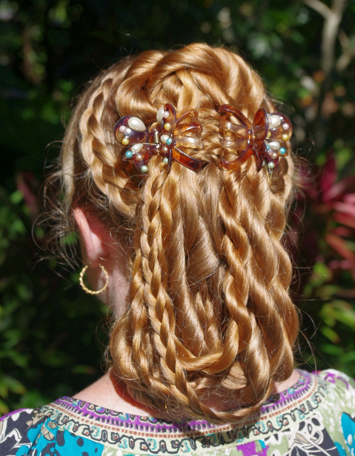 Braids & Hairstyles for Super Long Hair: Fancy Multi-Braids Ponytail