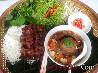Bun cha - Top 10 the most delicious dishes in Hanoi - Part 1