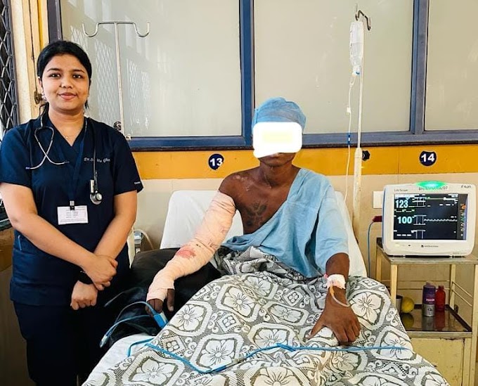 भारती हॉस्पिटलमध्ये २३ वर्षाच्या युवकावर देशातील दुर्मिळ शस्त्रक्रिया यशस्वी - डॉ. एच. एम. कदम