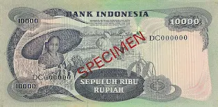 10.000 Rupiah 1971 (Diponegoro)
