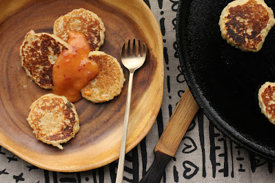 mini-pancakes aux pignons