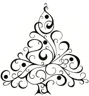 Christmas tree drawing for kids