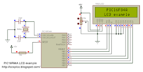 LCD interfacing with PIC microcontroller circuit ccs