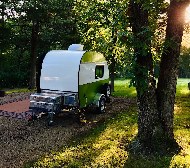 tiny trailer camping at Lacey Keosauqua State Park