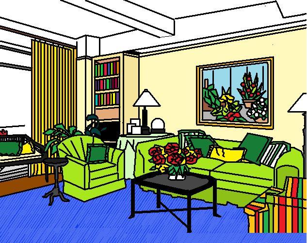 Gambar Ruang Dapur Kartun Desainrumahid com Populer 22+ Gambar Ruang Tamu Kartun