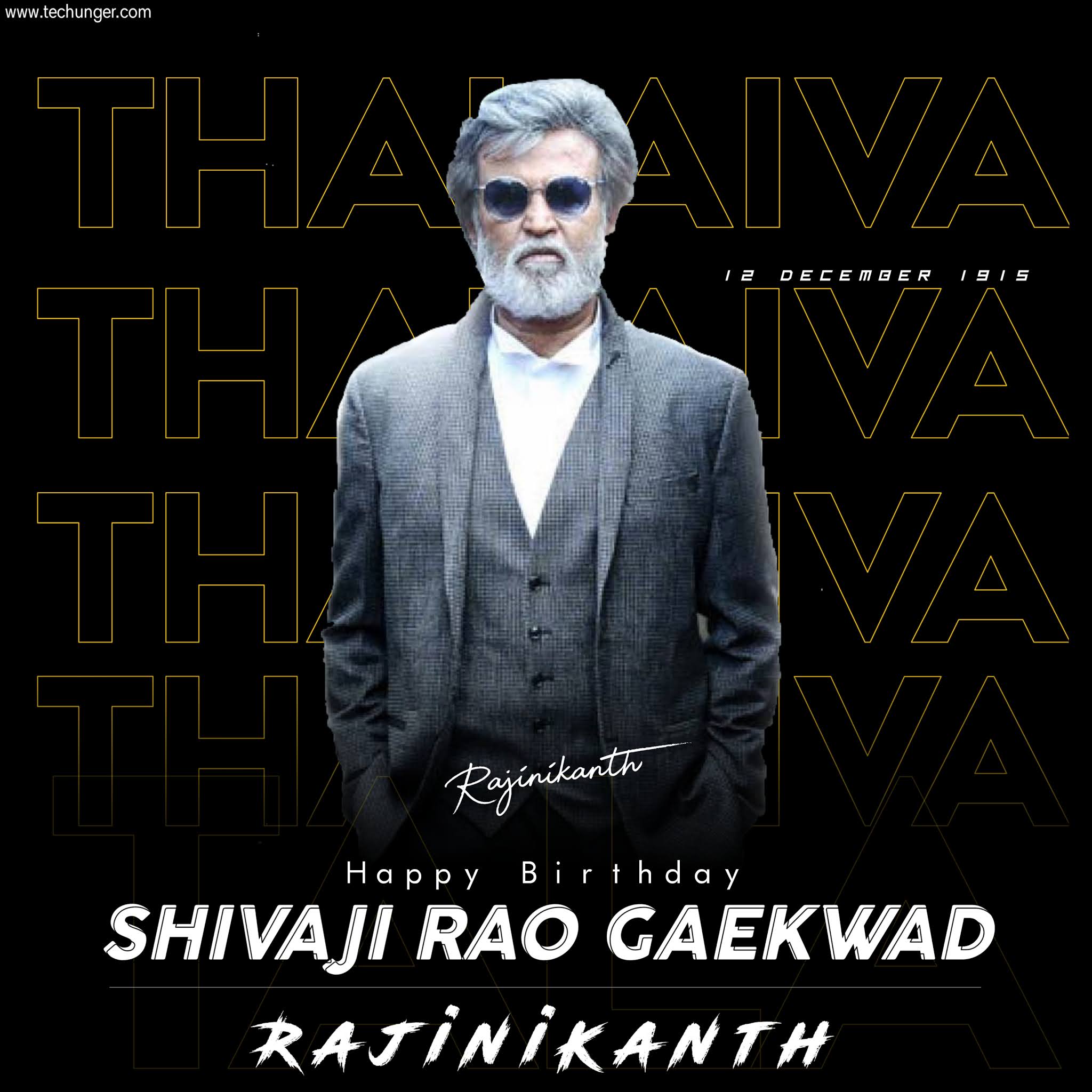 Happy birthday rajinikanth, thalaiva, shiwali Rao gaekwad