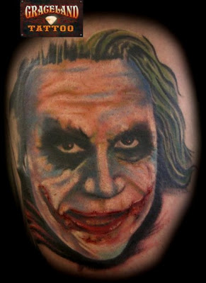 heath ledger joker tattoo