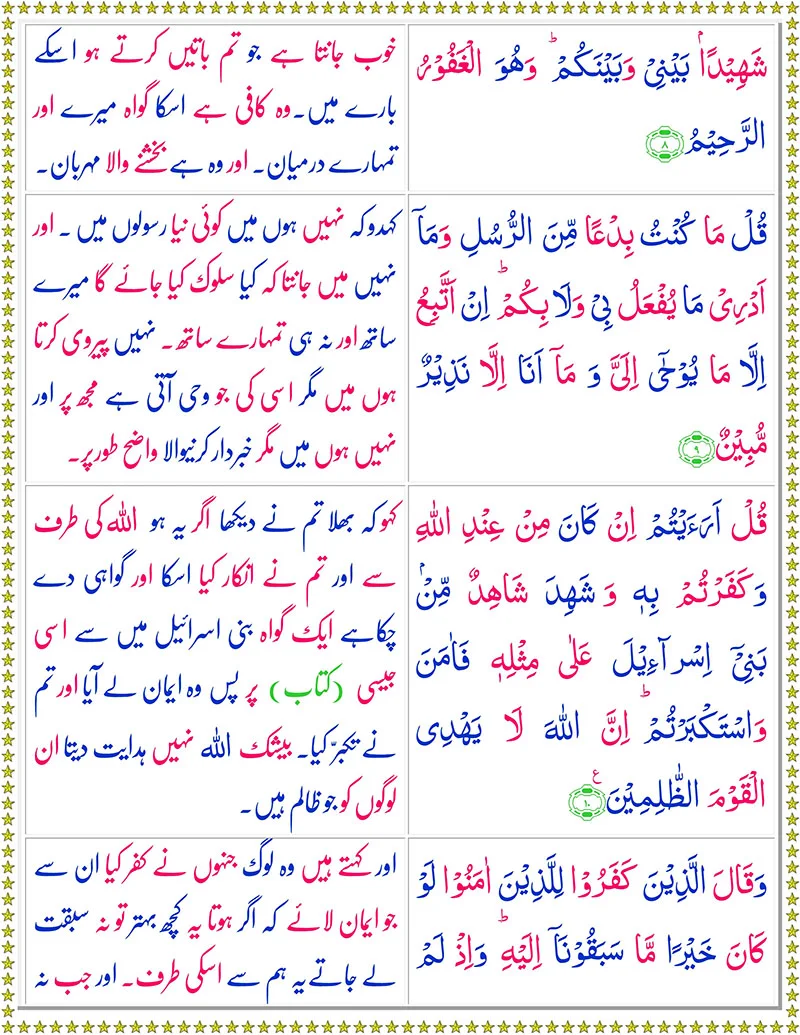 Surah Al-Ahqaf with Urdu Translation,Quran,Quran with Urdu Translation,