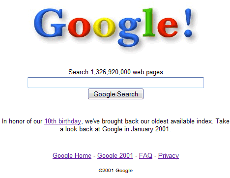 google 1997. Google