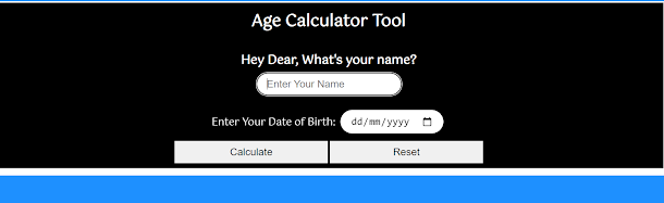 How to make age calculator tool website on blogger