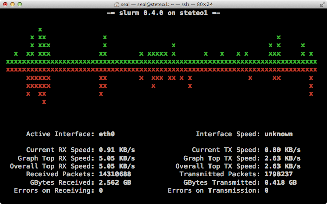 Slurm：Linux 命令列網路頻寬監控工具
