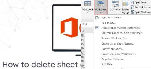 How to Delete a sheet in Excel?