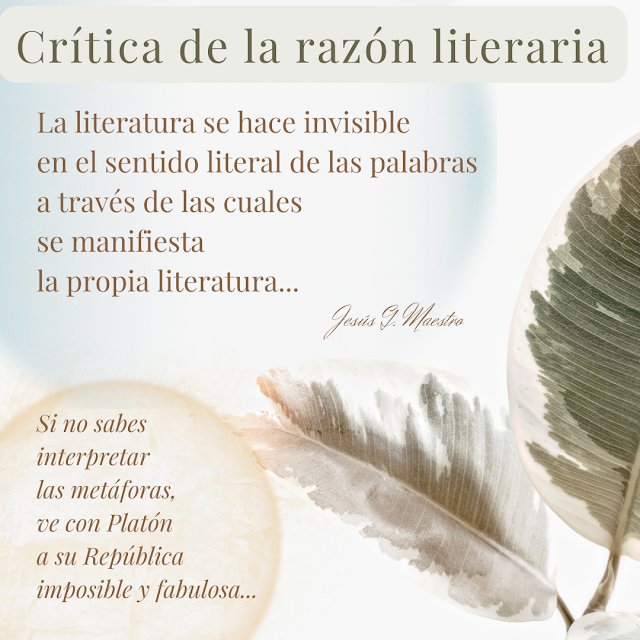 Crítica de la razón literaria, Jesús G. Maestro