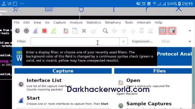 Install wireshark in Termux android