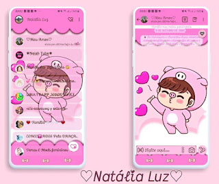 Girls Cutte 3 Theme For YOWhatsApp & Fouad WhatsApp By Natalia Luz