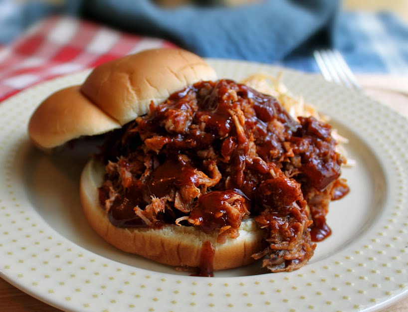Pulled pork shoulder is such an like shooting fish in a barrel recipe Oven Smoked Pulled Pork Shoulder:  Featuring SFQ – The Original San Francisco-Style Barbecue Sauce