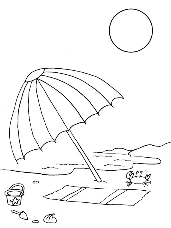 beach coloring pages, kids coloring pages title=