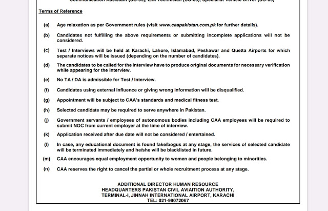 Pakistan Civil Aviation Authority (CAA) Jobs 2023 Apply Online