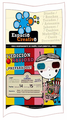 Cartel Primera Edición Navidad “Espacio Creativo” en Manzanares