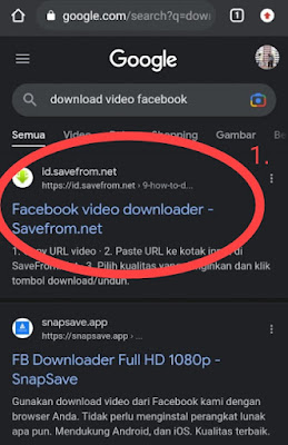 Cara download video facebook ke android