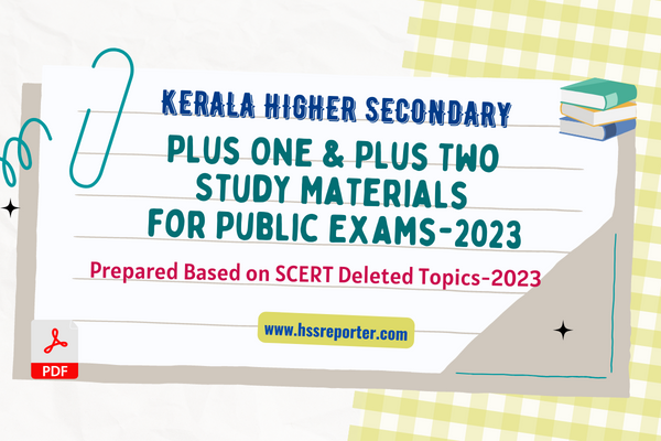 Plus One-Plus Two Study Materials for Public Exams 2023