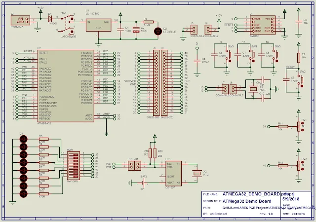 Experiment With Atmel AVR ATMega32 Microcontroller
