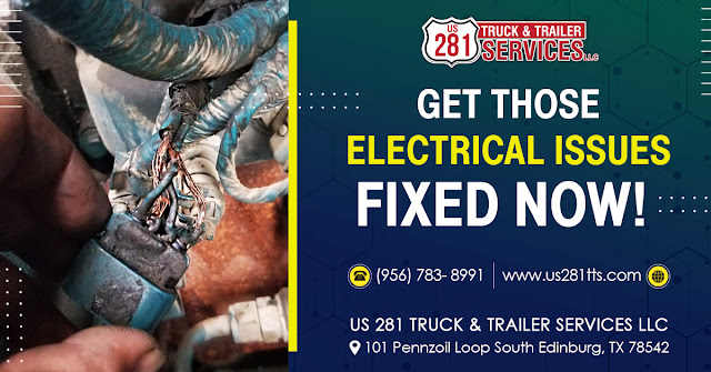 Instant electrical wire repairing for trucks & trailers in Edinburgh, south texas.