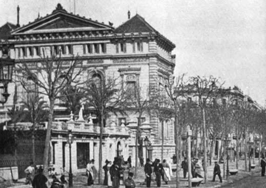 Palau Marianao (enderrocat) avui al seu lloc s'aixeca l'edifici del Banc Vitalici
