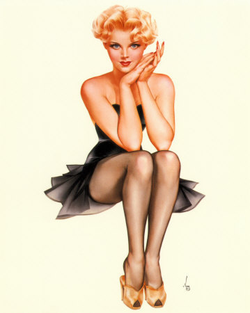 The image above is called, Asimov pinup. It was inspired by classic pinup