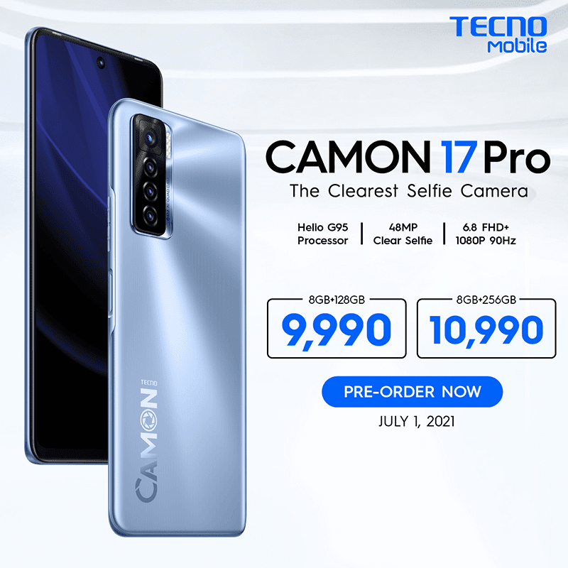 Official price of CAMON 17 Pro in the Philippines