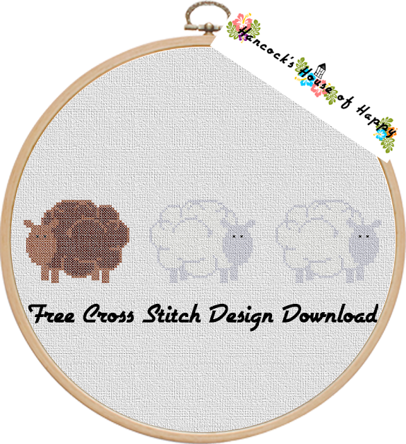 Get Your Nuts Out! Country Style Squirrel Cross Stitch Sampler Design Free to Download