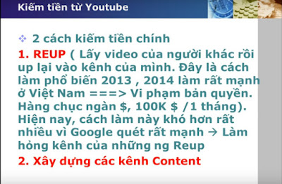 kiếm tiền youtobe