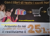 Logo '' Conad I conti tornano'' : con i libri di testo ti ritorna il 25% in buoni spesa!Anticipazione