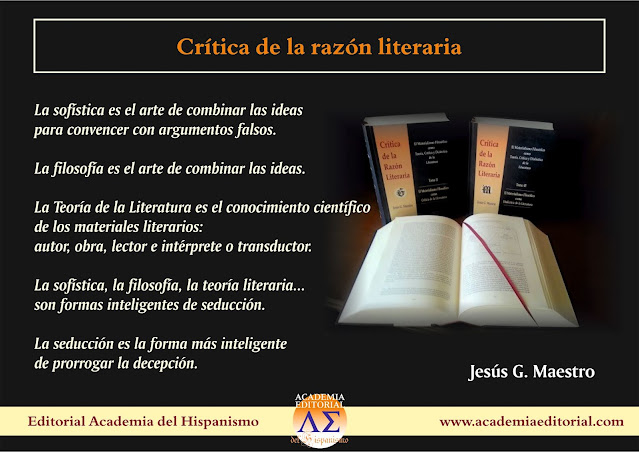 Jesús G. Maestro, Crítica de la razón literaria