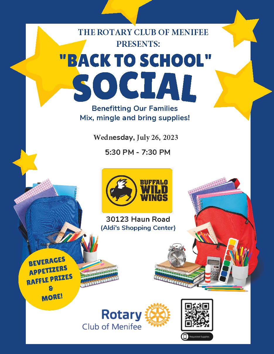 Donations needed for Back to School Social Menifee 24/7 photo photo
