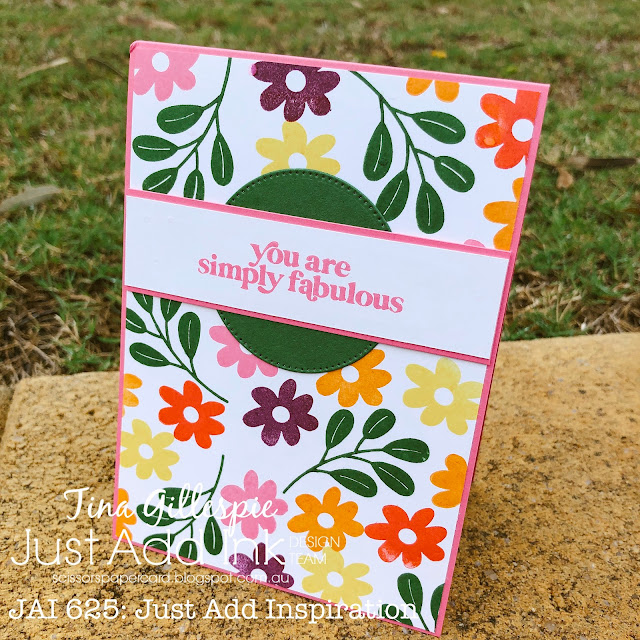 scissorspapercard, Stampin' Up!, Just Add Ink, Simply Fabulous, Stylish Shapes Dies