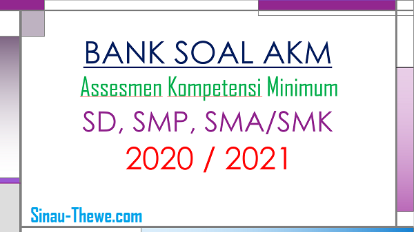 Bank Soal Akm Sd Smp Sma Dan Smk 2020 2021 Sinau Thewe Com