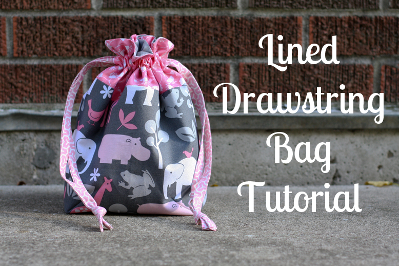 Easy Drawstring Fabric Gift Bag - No Measuring! - Scrap Fabric Love