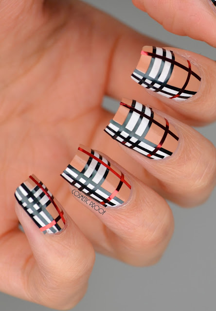 Burberry Nail Art