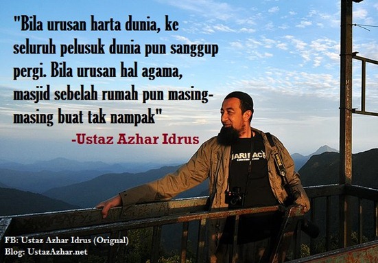 kata-kata pedoman Ustaz Azhar Idrus