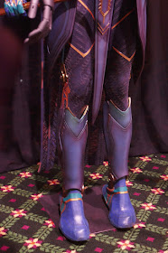 Okoye Midnight Angel costume legs detail Wakanda Forever