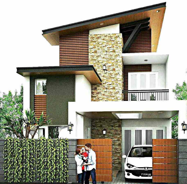 35 Inspirasi  Model  Desain  Rumah  Minimalis  2  Lantai  