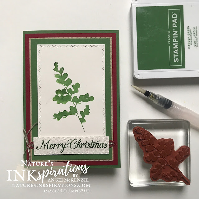 By Angie McKenzie for Stampin' Dreams Blog Hop; Click READ or VISIT to go to my blog for details! Featuring the Positive Thoughts and Poinsettia Petals Stamp Sets along with the Nature's Thoughts Dies from the Stampin' Up! 2021-2022 Annual Catalog; #christmascards #christmasinjuly #diecutting #watercolorstamping  #waterpainters #stampinup #positivethoughts #naturesthoughts #poinsettiapetals #tastefultextile  #diycrafts #linenthread #colorcoordination #stampindreamsbloghop #naturesinkspirations