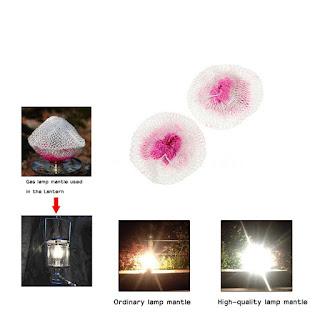 10pcs Camping Gas Lantern Mantles Light Lamp Mantle Non-radioactive Safe N3O3