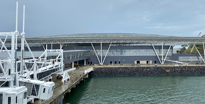 cruise ship construction at Panama city cruise terminal