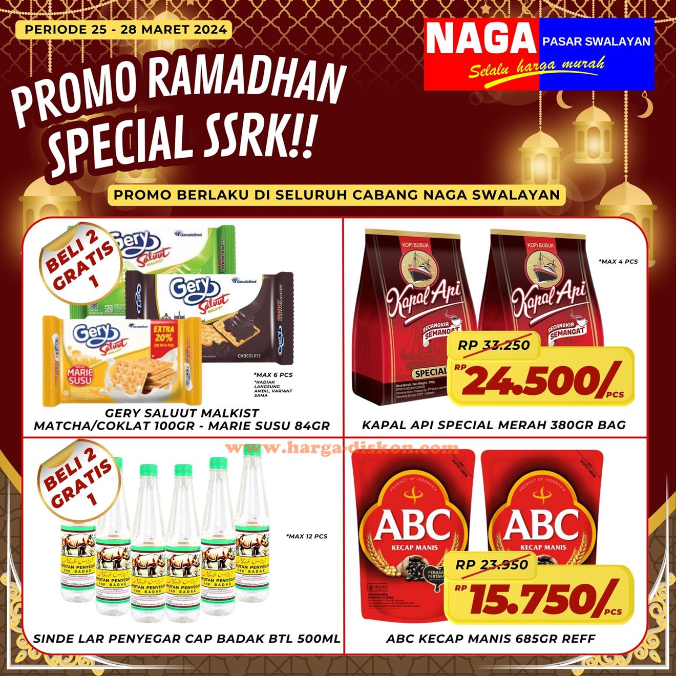 Katalog Promo NAGA Swalayan Awal Pekan 25 - 28 Maret 2024