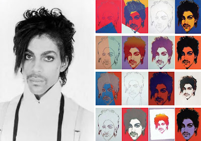 Warhol print of Prince