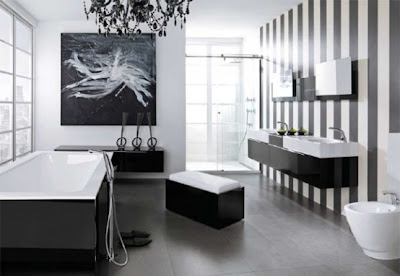 Contemporary Bathroom Design Ideas on House Art  Modern Black And White Bathroom Design Ideas