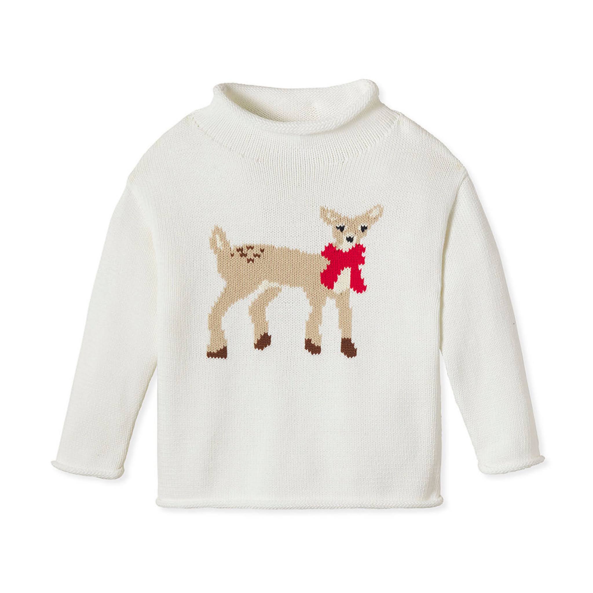 Kids Deer Holiday Sweater from Neiman Marcus